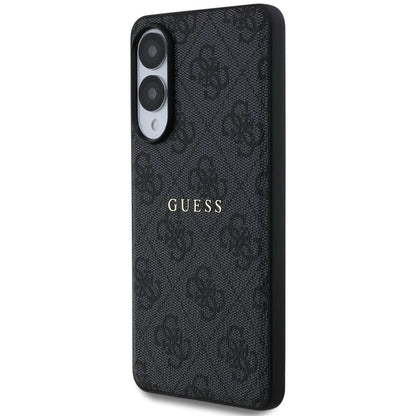 Husa MagSafe pentru Samsung Galaxy S25 Edge S937, Guess, 4G Ring Classic Logo, Neagra