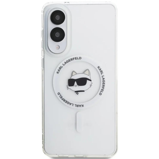 Husa MagSafe pentru Samsung Galaxy S25 Edge S937, Karl Lagerfeld, IML Choupette's Head, Alba