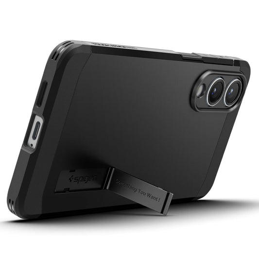 Husa MagSafe pentru Samsung Galaxy S25 Edge S937, Spigen, Tough Armor, Neagra ACS09422