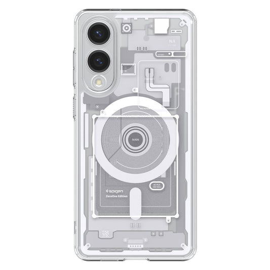 Husa MagSafe pentru Samsung Galaxy S25 Edge S937, Spigen, Ultra Hybrid Zero One, Alba ACS09417
