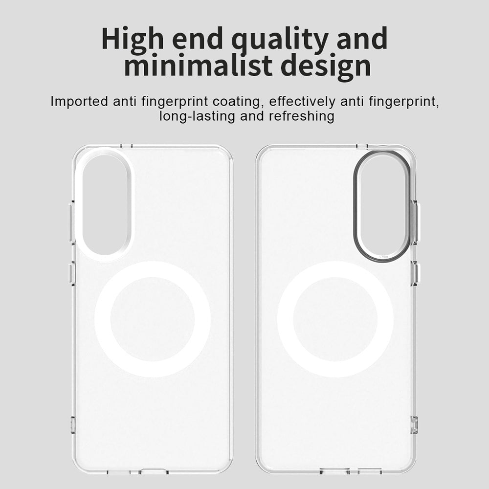 Husa MagSafe pentru Samsung Galaxy S25 Edge S937, Techsuit, CandyCase, Alba