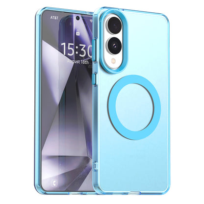 Husa MagSafe pentru Samsung Galaxy S25 Edge S937, Techsuit, CandyCase, Albastra