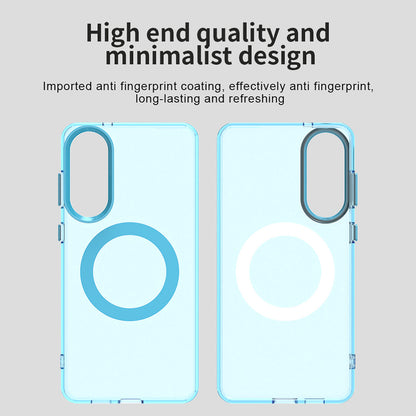 Husa MagSafe pentru Samsung Galaxy S25 Edge S937, Techsuit, CandyCase, Albastra