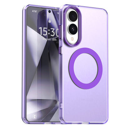 Husa MagSafe pentru Samsung Galaxy S25 Edge S937, Techsuit, CandyCase, Mov