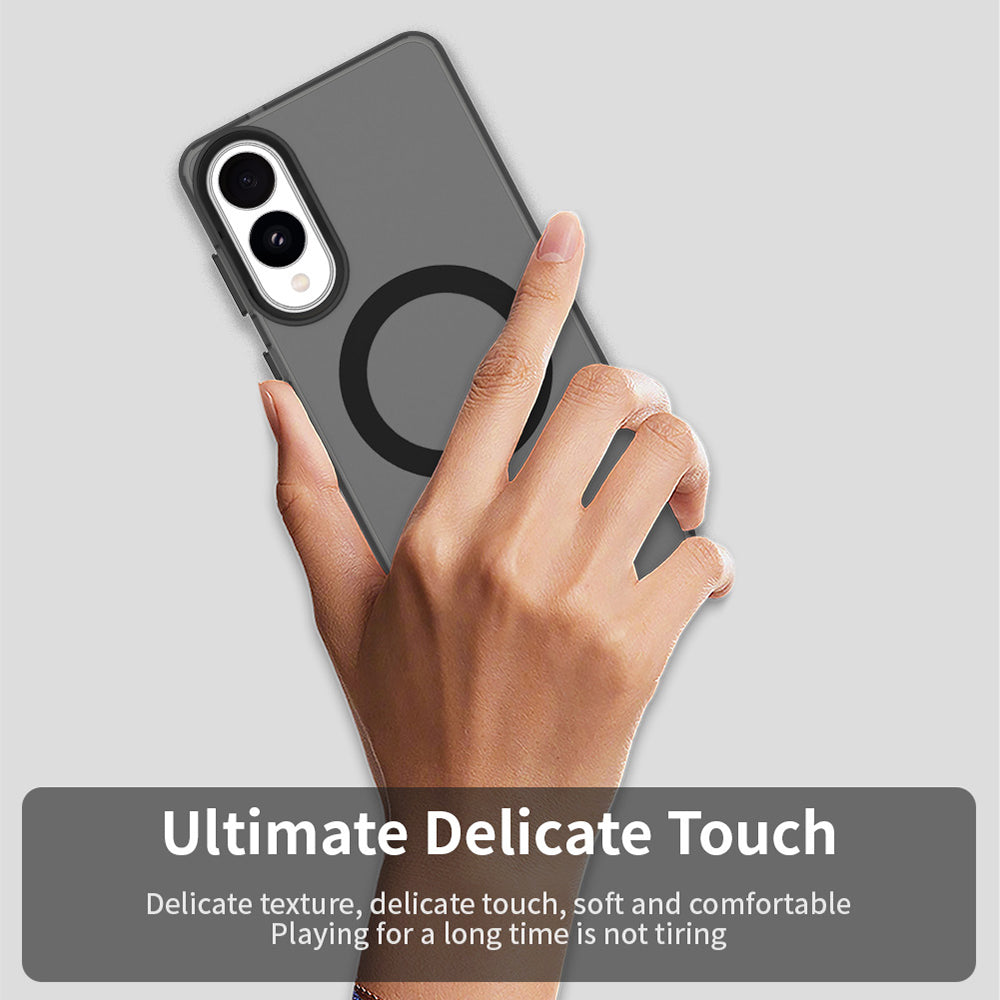Husa MagSafe pentru Samsung Galaxy S25 Edge S937, Techsuit, CandyCase, Neagra