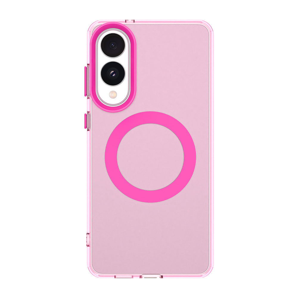 Husa MagSafe pentru Samsung Galaxy S25 Edge S937, Techsuit, CandyCase, Roz