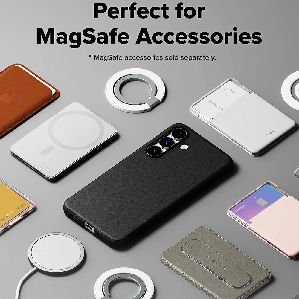 Husa MagSafe pentru Samsung Galaxy S25 FE, Ringke, Onyx, Neagra