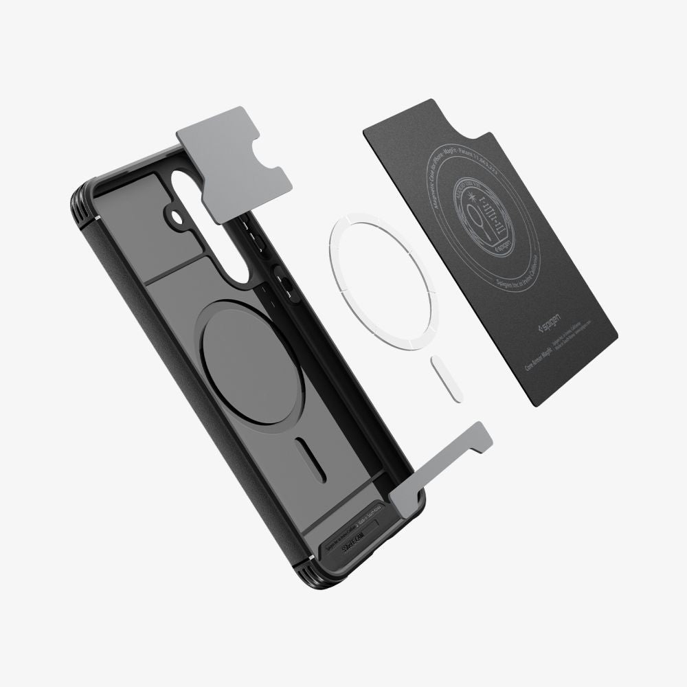 Husa MagSafe pentru Samsung Galaxy S25 FE, Spigen, Core Armor, Neagra Mata ACS10021