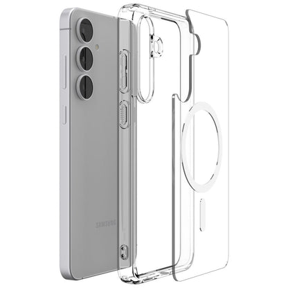 Husa MagSafe pentru Samsung Galaxy S25 FE, Spigen, Ultra Hybrid, Alba ACS10027