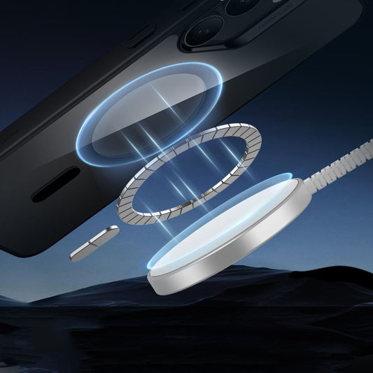 Husa MagSafe pentru Samsung Galaxy S25+ S936, ESR, Classic Hybrid, Neagra Transparenta