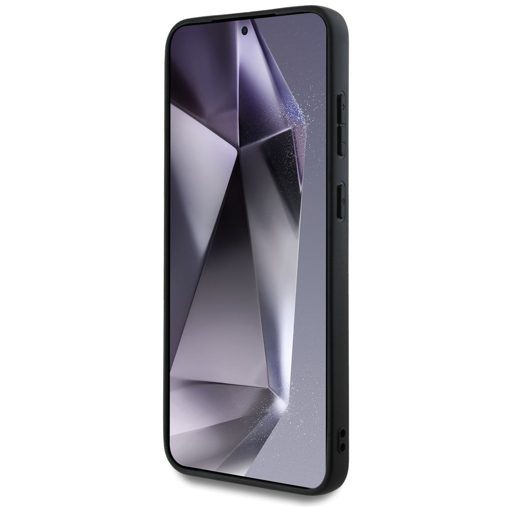 Husa MagSafe pentru Samsung Galaxy S25+ S936, Guess, 4G Circle Classic Logo, Maro