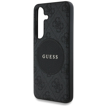 Husa MagSafe pentru Samsung Galaxy S25+ S936, Guess, 4G Circle Classic Logo, Neagra