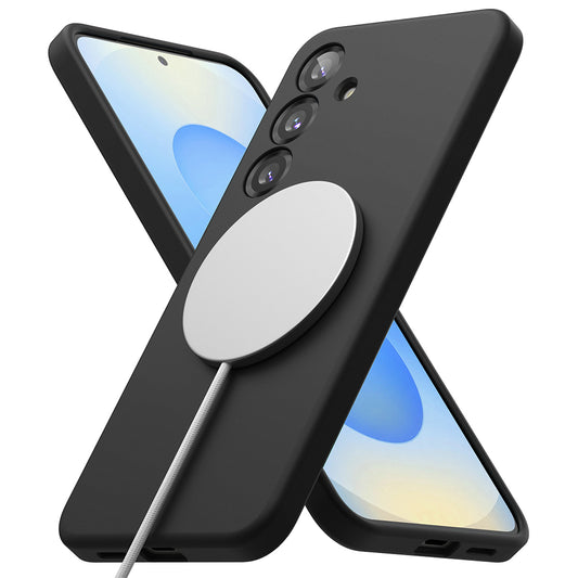 Husa MagSafe pentru Samsung Galaxy S25+ S936, Ringke, Silicone, Neagra