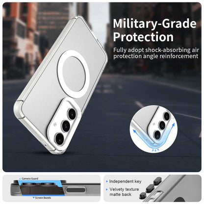 Husa MagSafe pentru Samsung Galaxy S25+ S936 / S24+ S926, Techsuit, CandyCase, Alba