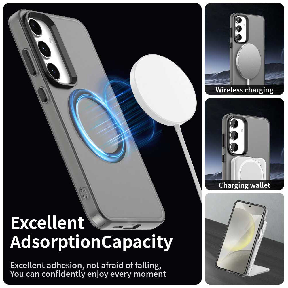 Husa MagSafe pentru Samsung Galaxy S25+ S936 / S24+ S926, Techsuit, CandyCase, Neagra