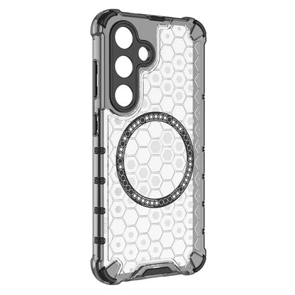 Husa MagSafe pentru Samsung Galaxy S25+ S936, Techsuit, HoneyComb Shield, Alba