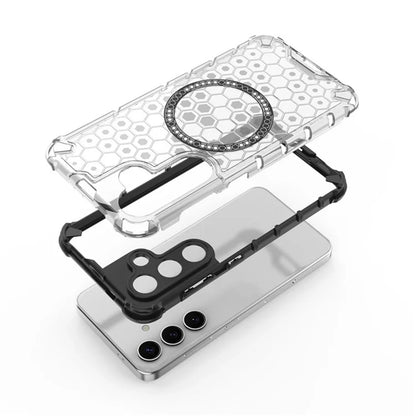 Husa MagSafe pentru Samsung Galaxy S25+ S936, Techsuit, HoneyComb Shield, Neagra