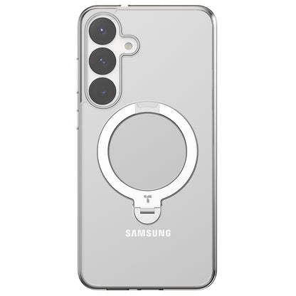 Husa MagSafe pentru Samsung Galaxy S25+ S936, Torras, Ostand Spin, Transparenta