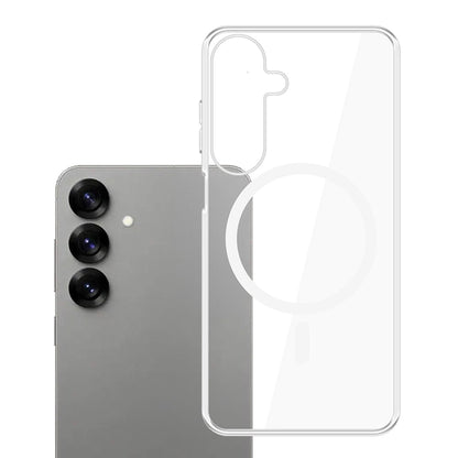 Husa MagSafe pentru Samsung Galaxy S25 S931, 3MK, Clear MagCase, Transparenta