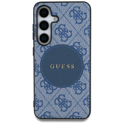 Husa MagSafe pentru Samsung Galaxy S25 S931, Guess, 4G Circle Classic Logo, Albastra