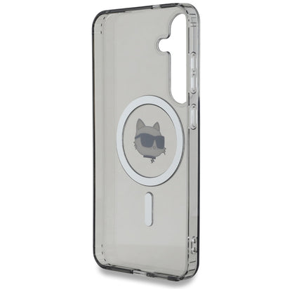 Husa MagSafe pentru Samsung Galaxy S25 S931, Karl Lagerfeld, IML Choupette's Head, Neagra