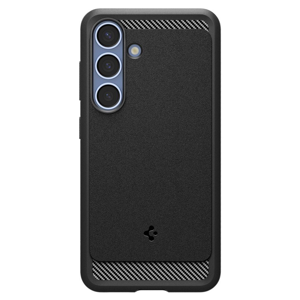 Husa MagSafe pentru Samsung Galaxy S25 S931, Spigen, Rugged Armor, Neagra Mata ACS08998