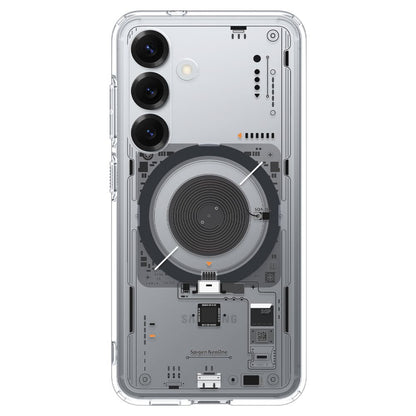 Husa MagSafe pentru Samsung Galaxy S25 S931, Spigen, Ultra Hybrid Neo One, Transparenta