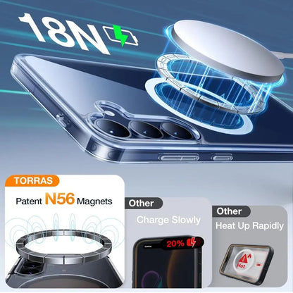 Husa MagSafe pentru Samsung Galaxy S25 S931, Torras, Guardian, Neagra