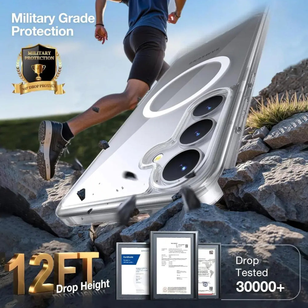 Husa MagSafe pentru Samsung Galaxy S25 S931, Torras, Guardian, Neagra