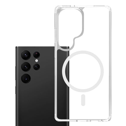 Husa MagSafe pentru Samsung Galaxy S25 Ultra S938, 3MK, Armor MagCase, Transparenta