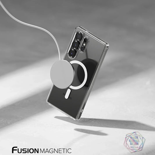 Husa MagSafe pentru Samsung Galaxy S25 Ultra S938, Ringke, Fusion, Transparenta Mata