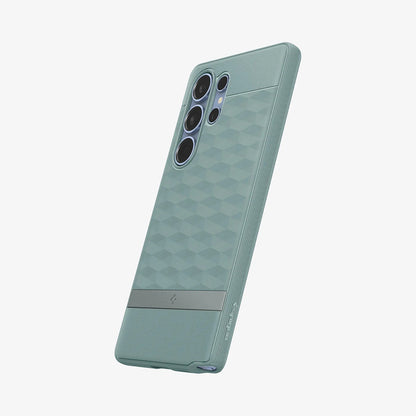Husa MagSafe pentru Samsung Galaxy S25 Ultra S938, Spigen, Caseology Parallax, Verde ACS09053