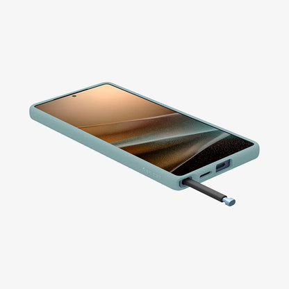 Husa MagSafe pentru Samsung Galaxy S25 Ultra S938, Spigen, Caseology Parallax, Verde ACS09053