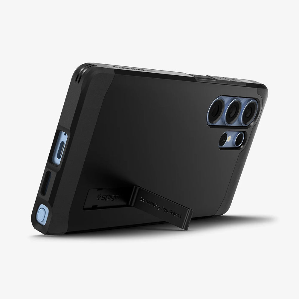 Husa MagSafe pentru Samsung Galaxy S25 Ultra S938, Spigen, Tough Armor, Neagra ACS08964