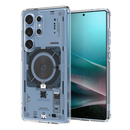 Husa MagSafe pentru Samsung Galaxy S25 Ultra S938, Spigen, Ultra Hybrid Neo One, Transparenta
