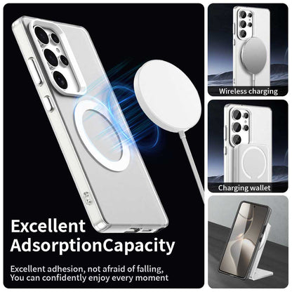 Husa MagSafe pentru Samsung Galaxy S25 Ultra S938, Techsuit, CandyCase, Alba