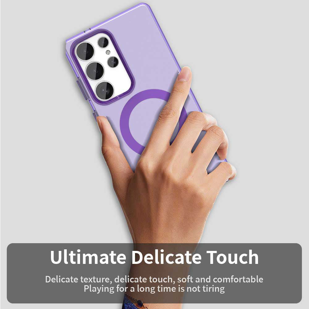 Husa MagSafe pentru Samsung Galaxy S25 Ultra S938, Techsuit, CandyCase, Mov