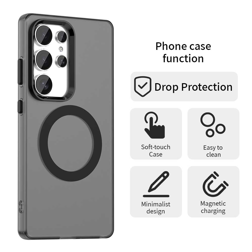 Husa MagSafe pentru Samsung Galaxy S25 Ultra S938, Techsuit, CandyCase, Neagra