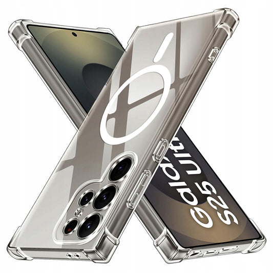 Husa MagSafe pentru Samsung Galaxy S25 Ultra S938, Techsuit, Shockproof, Transparenta