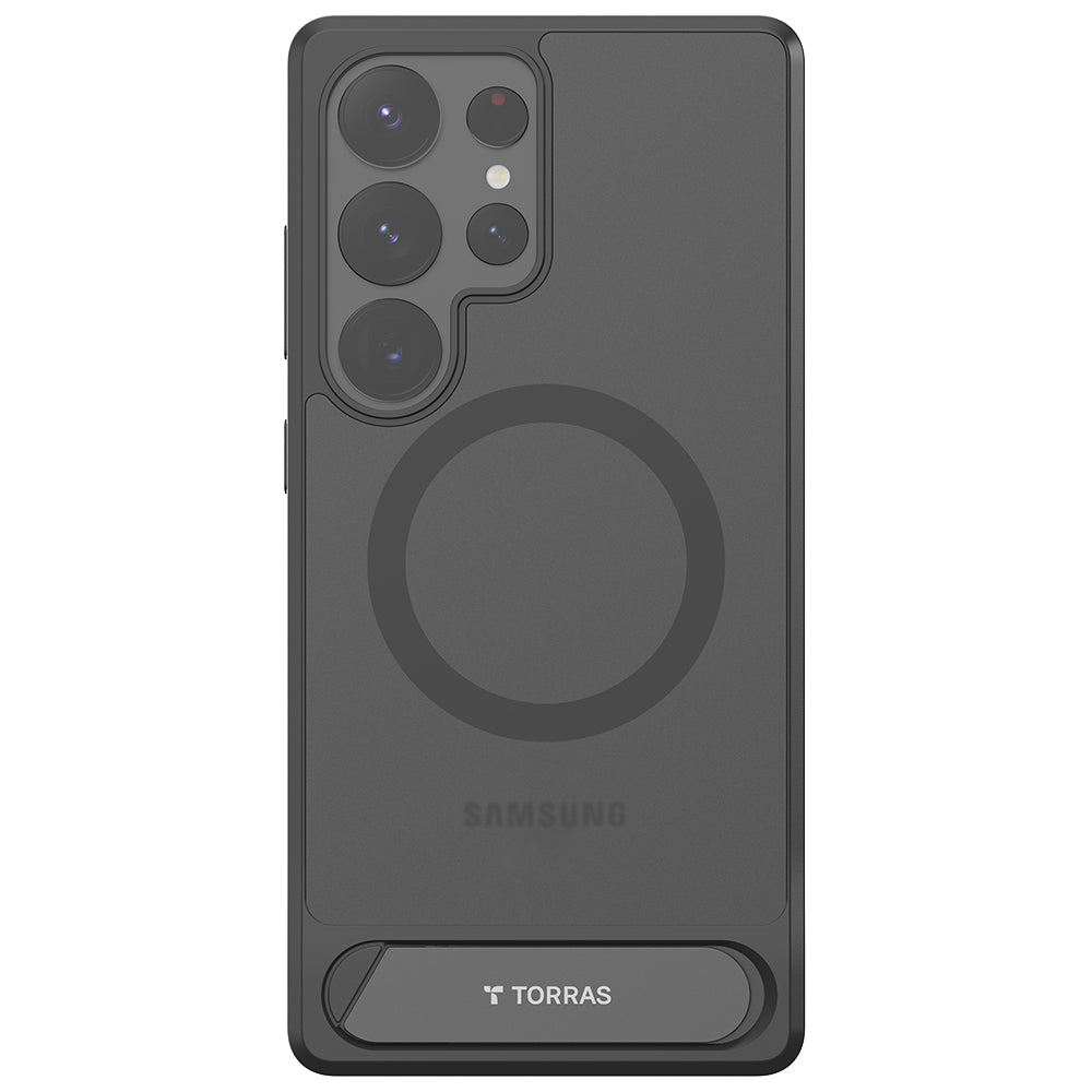 Husa MagSafe pentru Samsung Galaxy S25 Ultra S938, Torras, Pstand, Neagra