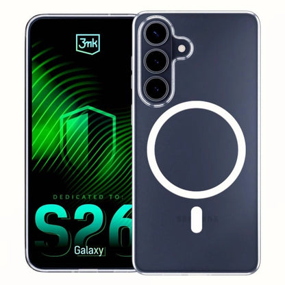 Husa MagSafe pentru Samsung Galaxy S26, 3MK, Clear MagCase, Transparenta