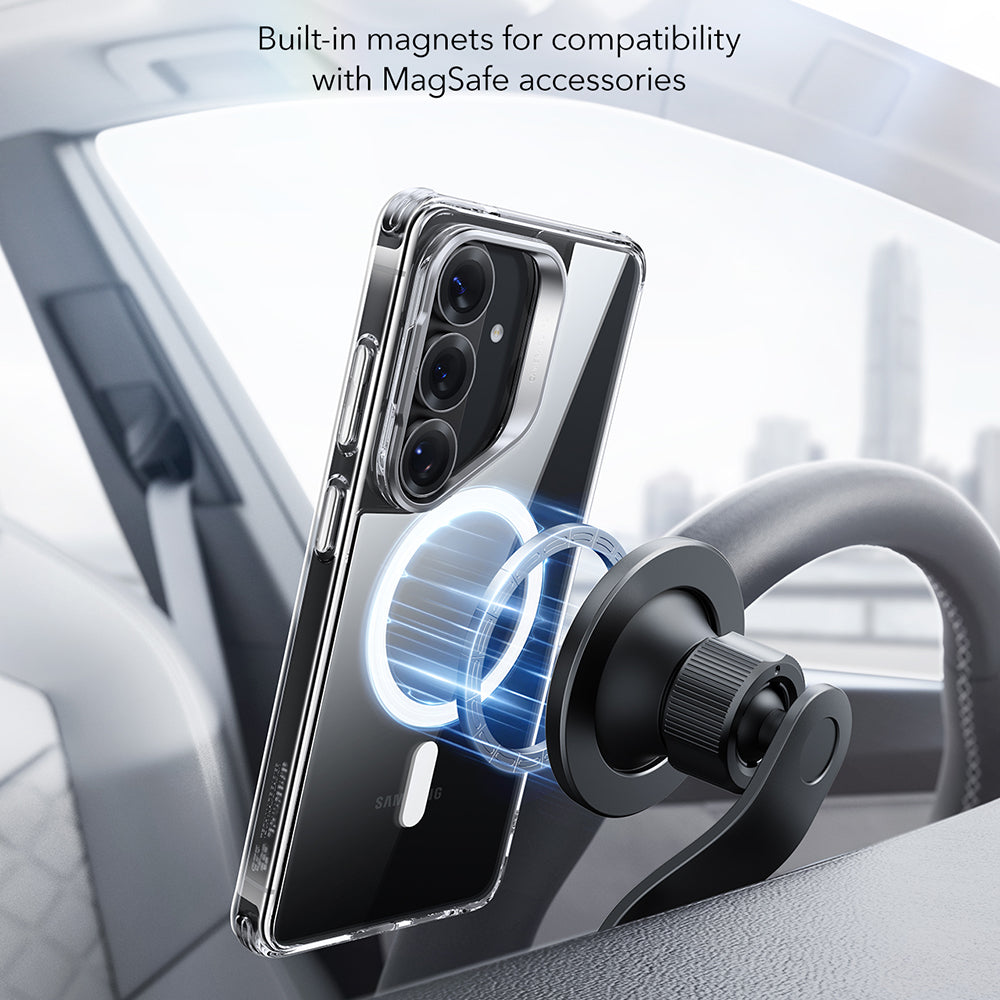 Husa MagSafe pentru Samsung Galaxy S26 Plus S947, ESR, Classic Hybrid Kickstand, Transparenta