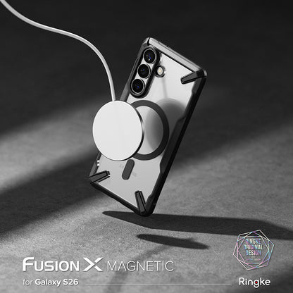 Husa MagSafe pentru Samsung Galaxy S26 Plus, Ringke, Fusion X, Neagra