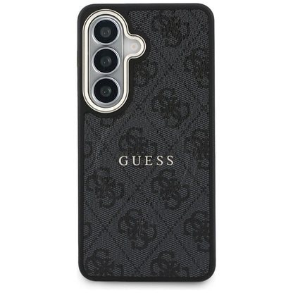 Husa MagSafe pentru Samsung Galaxy S26 Plus S947, Guess, 4G Embossed Ring, Neagra