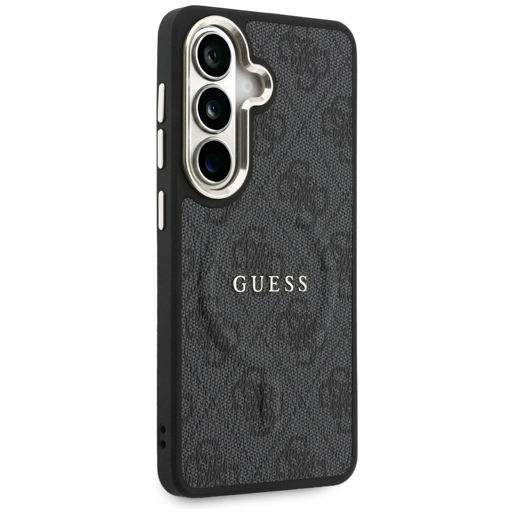 Husa MagSafe pentru Samsung Galaxy S26 Plus S947, Guess, 4G Embossed Ring, Neagra