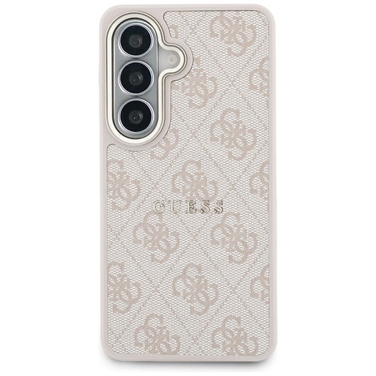 Husa MagSafe pentru Samsung Galaxy S26 Plus S947, Guess, 4G Embossed Ring, Roz