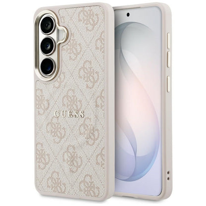 Husa MagSafe pentru Samsung Galaxy S26 Plus S947, Guess, 4G Embossed Ring, Roz