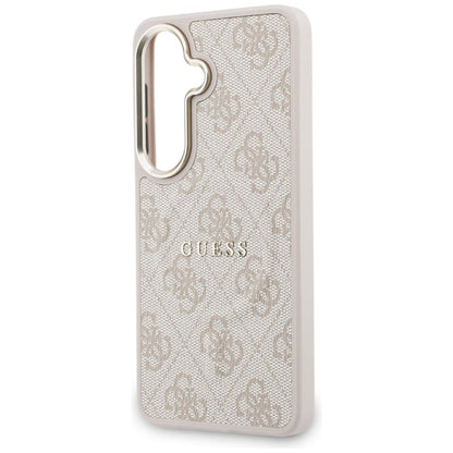 Husa MagSafe pentru Samsung Galaxy S26 Plus S947, Guess, 4G Embossed Ring, Roz