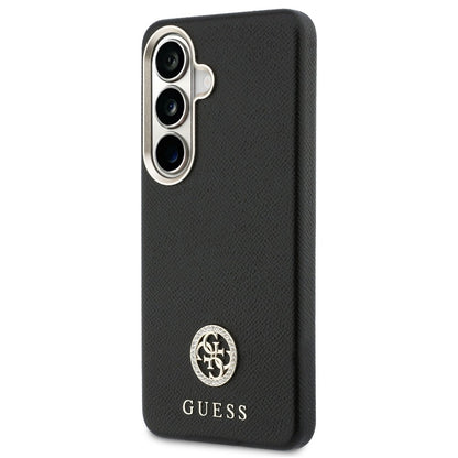 Husa MagSafe pentru Samsung Galaxy S26 Plus S947, Guess, Rhinestone Round Logo, Neagra