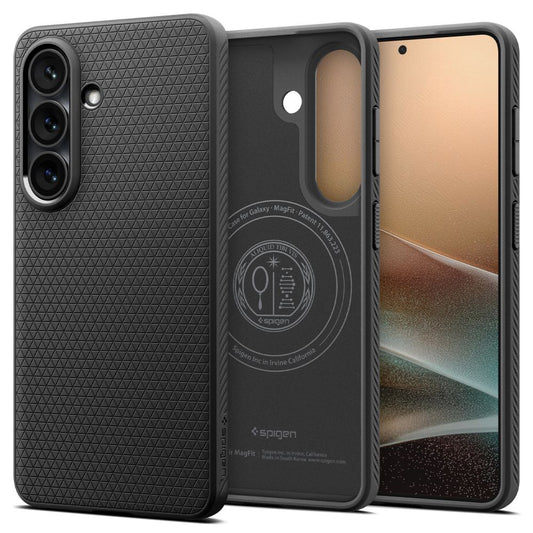 Husa MagSafe pentru Samsung Galaxy S26 Plus S947, Spigen, Liquid Air, Neagra Mata ACS10704